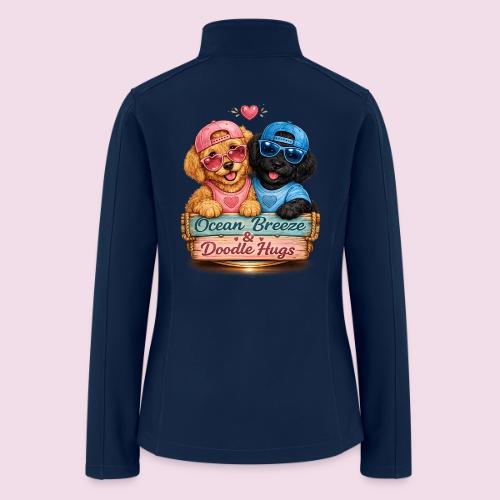 Ocean Breeze & Doodle Hugs - Women’s Soft Shell Jacket