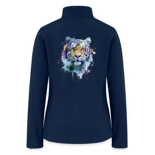 Splash-Art Tiger Face - Women’s Soft Shell Jacket