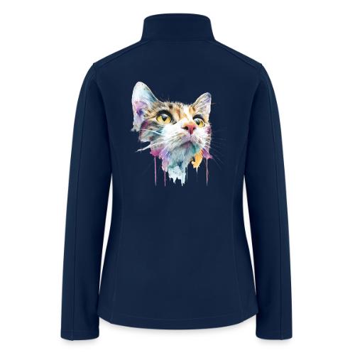Chromatic Cat Splash - Women’s Soft Shell Jacket