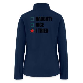 Christmas - Women’s Soft Shell Jacket - navy - Back