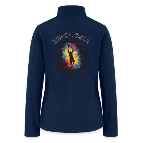 Basketball Slam Dunk Splash Design - Women’s Soft Shell Jacket