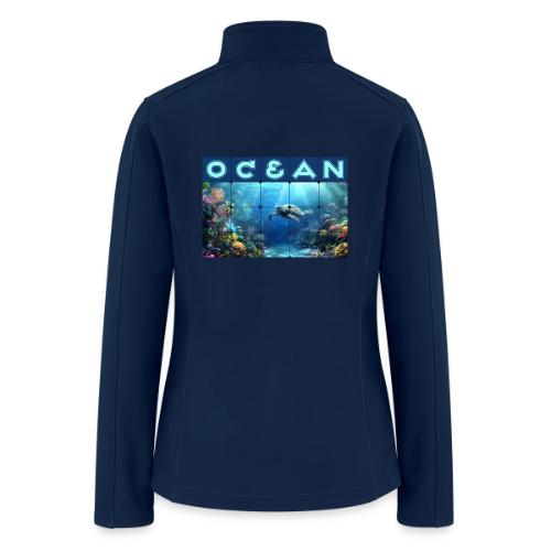 Ocean: Turtle Drift - Women’s Soft Shell Jacket