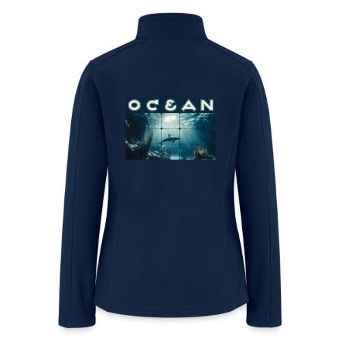 Ocean: Dolphin’s Serenity - Women’s Soft Shell Jacket