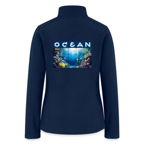 Ocean: Neon Reef Glow - Women’s Soft Shell Jacket