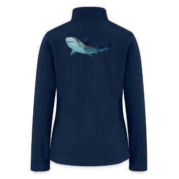Shark - Women’s Soft Shell Jacket - navy - Back