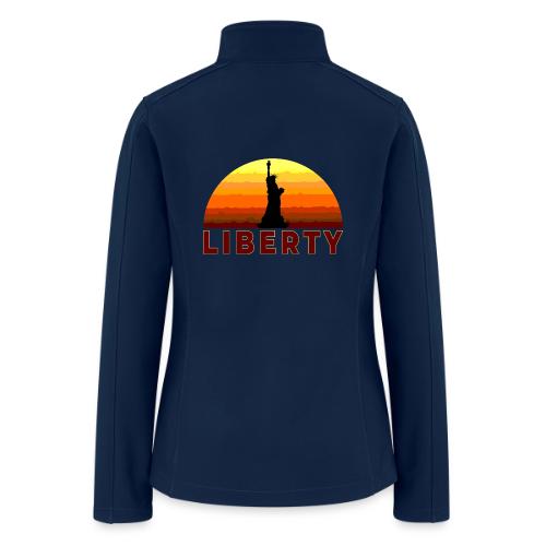 USA: Sunset Liberty Bold - Women’s Soft Shell Jacket