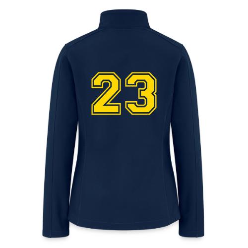 Number 23 in a classic athletic collegiate font - Women’s Soft Shell Jacket