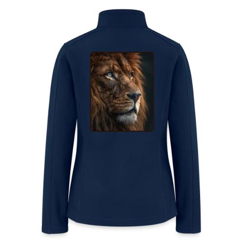 Lion Portrait Majestic Wildlife Design - Women’s Soft Shell Jacket