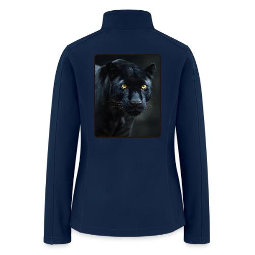 Black Panther Glowing Eyes Design - Women’s Soft Shell Jacket