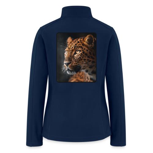 Amur Leopard Face Wildlife Design - Women’s Soft Shell Jacket