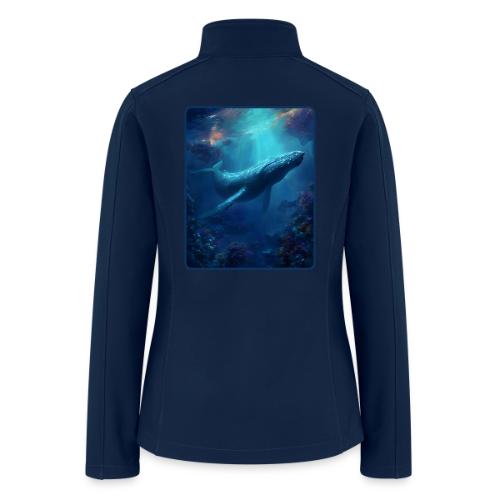 Humpback Whale Ocean Reef Design - Women’s Soft Shell Jacket