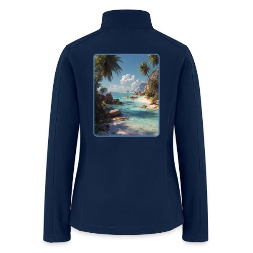 Tropical Island Paradise Ocean Design - Women’s Soft Shell Jacket