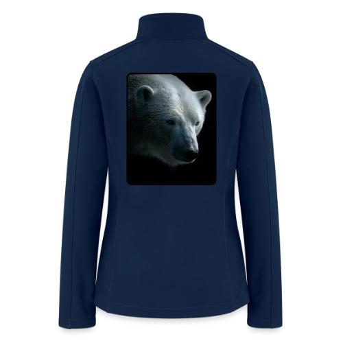 Polar Bear Close-Up Wildlife Design - Women’s Soft Shell Jacket