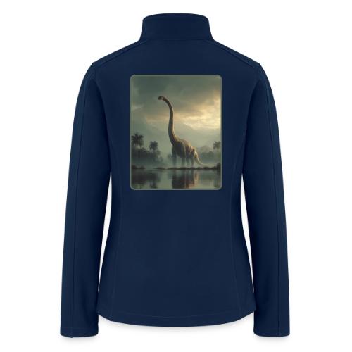 Brachiosaurus Misty Lake Design - Women’s Soft Shell Jacket