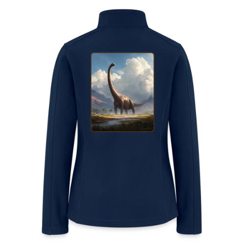 Brachiosaurus Valley Landscape Design - Women’s Soft Shell Jacket