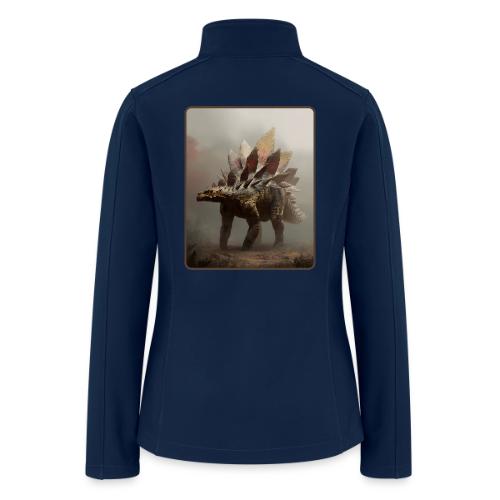 Stegosaurus Misty Forest Design - Women’s Soft Shell Jacket