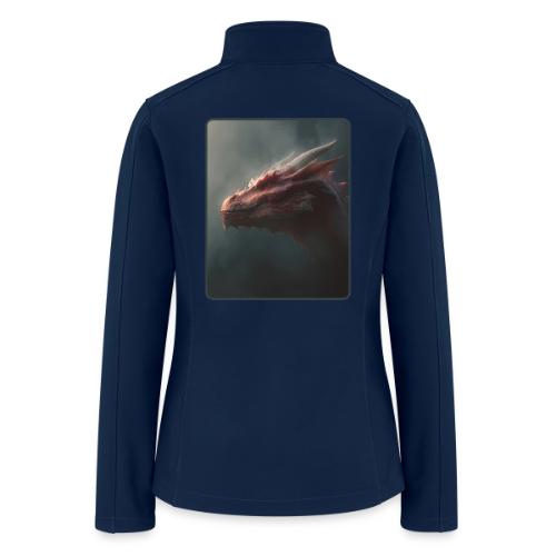 Red Dragon Fog Portrait Design - Women’s Soft Shell Jacket