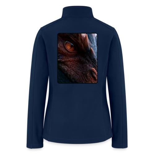 Fierce Ancient Dragon Portrait Design - Women’s Soft Shell Jacket