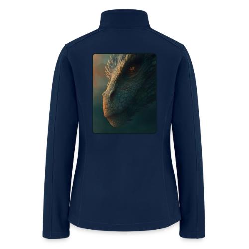 Golden Eye Dragon Close-Up Design - Women’s Soft Shell Jacket