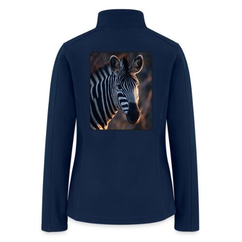 Majestic Zebra Sunset Portrait Design - Women’s Soft Shell Jacket