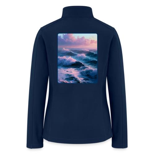 Dreamy Pastel Ocean Sunset Art - Women’s Soft Shell Jacket