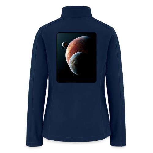 Three Planets Deep Space Design - Women’s Soft Shell Jacket
