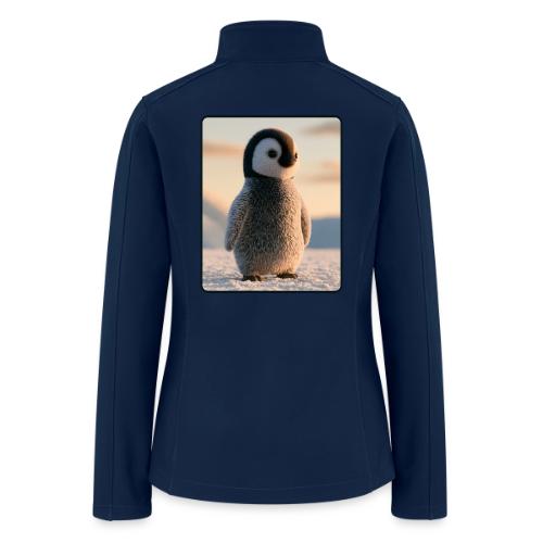 Cute Penguin Chick Sunrise Design - Women’s Soft Shell Jacket