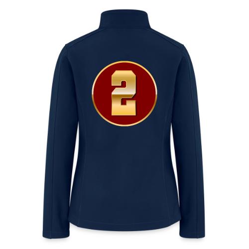 Number 2 in Gold Varsity Font - Women’s Soft Shell Jacket