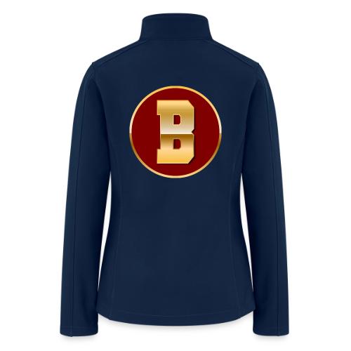 Letter B – Capital Varsity Alphabet Monogram - Women’s Soft Shell Jacket