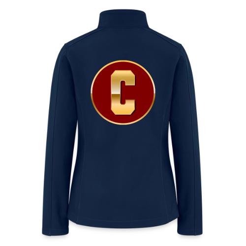 Letter C – Capital Varsity Alphabet Monogram - Women’s Soft Shell Jacket