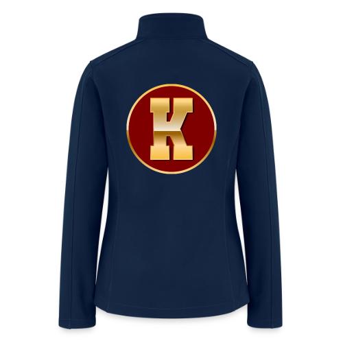 Letter K – Capital Varsity Alphabet Monogram - Women’s Soft Shell Jacket