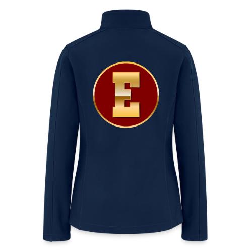 Letter E – Capital Varsity Alphabet Monogram - Women’s Soft Shell Jacket