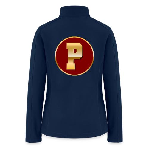 Letter P – Capital Varsity Alphabet Monogram - Women’s Soft Shell Jacket