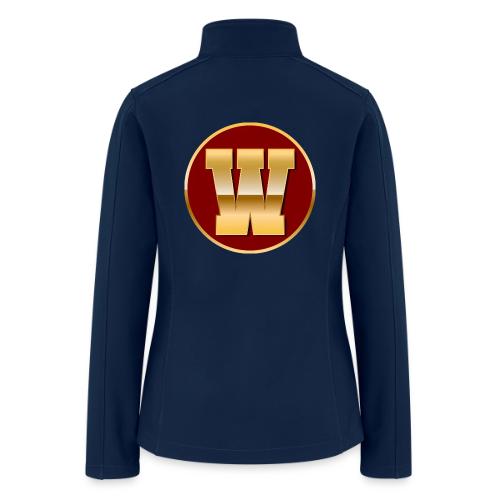 Letter W – Capital Varsity Alphabet Monogram - Women’s Soft Shell Jacket