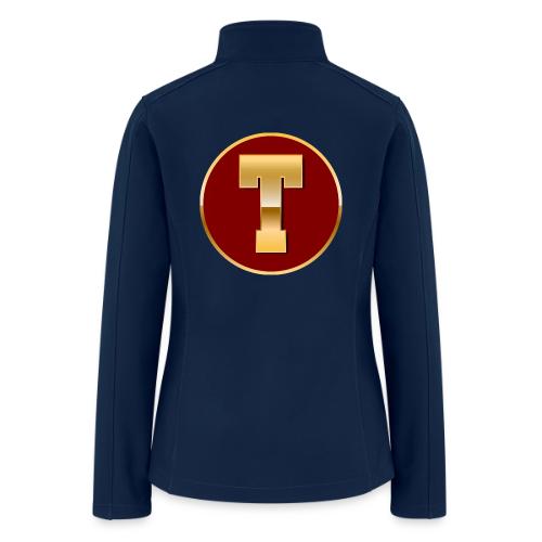 Letter T – Capital Varsity Alphabet Monogram - Women’s Soft Shell Jacket