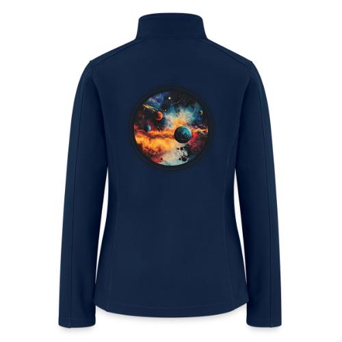 Cosmic Brush Planets - Women’s Soft Shell Jacket