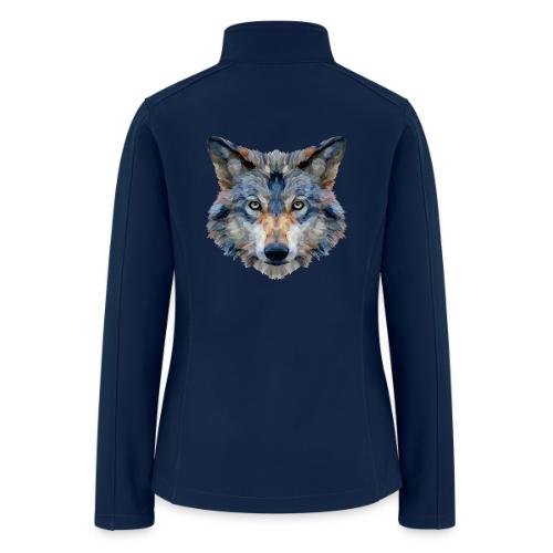 Wolf: Chromatic Wild Gaze - Women’s Soft Shell Jacket