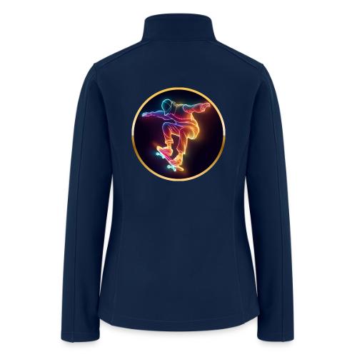 Skateboarding: Midnight Neon Skater - Women’s Soft Shell Jacket