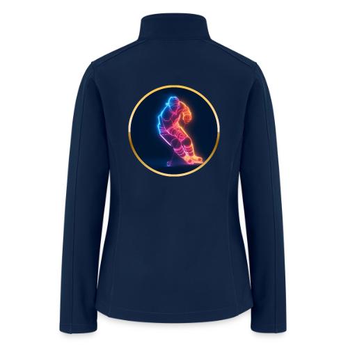 Hockey: Neon Hockey Sketch - Women’s Soft Shell Jacket