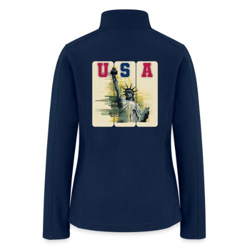 Art illustration of the Statue of Liberty - Women’s Soft Shell Jacket