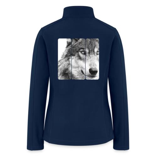 Wolf Face Triptych: Silent Alpha - Women’s Soft Shell Jacket