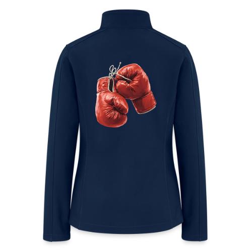 Boxing: Hanging Gloves Icon - Women’s Soft Shell Jacket