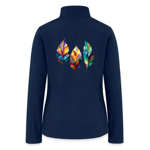 Art: Colorful Leaf Harmony - Women’s Soft Shell Jacket