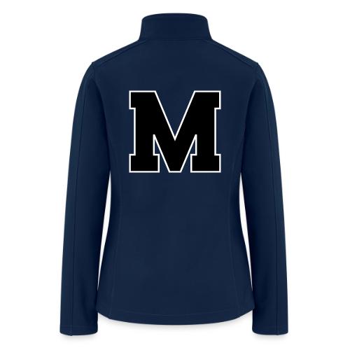 Varsity Letter M Collegiate Alphabet Art - Women’s Soft Shell Jacket