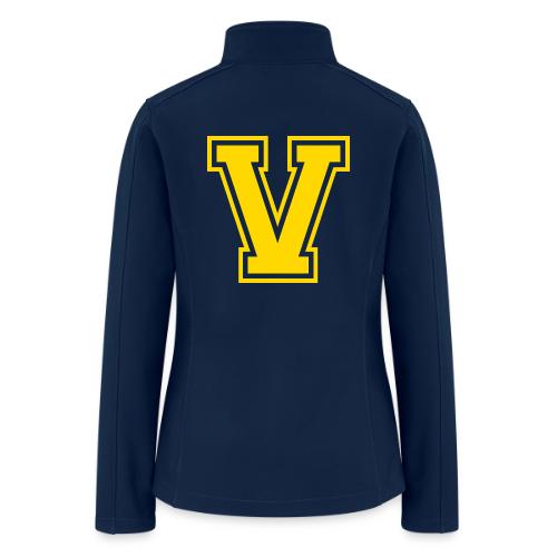Letter V – Capital Athletic Alphabet Monogram - Women’s Soft Shell Jacket
