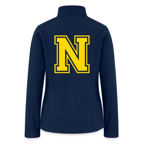 Letter N – Capital Athletic Alphabet Monogram - Women’s Soft Shell Jacket