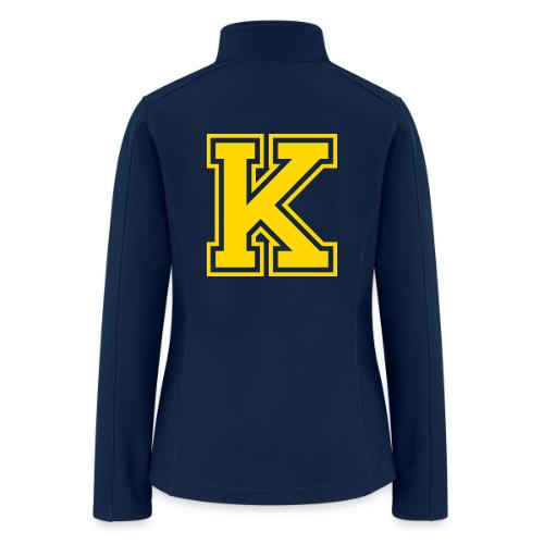 Letter k – Capital Athletic Alphabet Monogram - Women’s Soft Shell Jacket