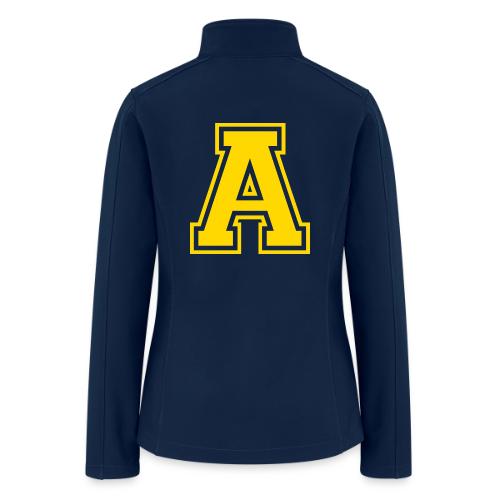 Letter A – Capital Athletic Alphabet Monogram - Women’s Soft Shell Jacket