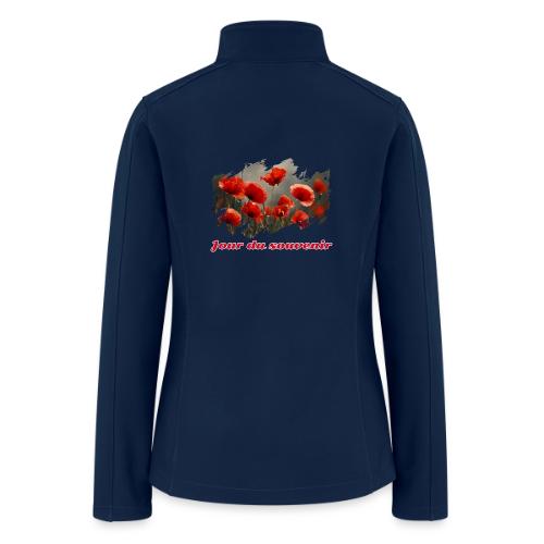 Remembrance Day with Poppies - Women’s Soft Shell Jacket