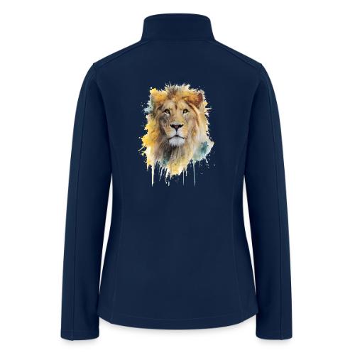 Watercolor Lion Portrait - Women’s Soft Shell Jacket